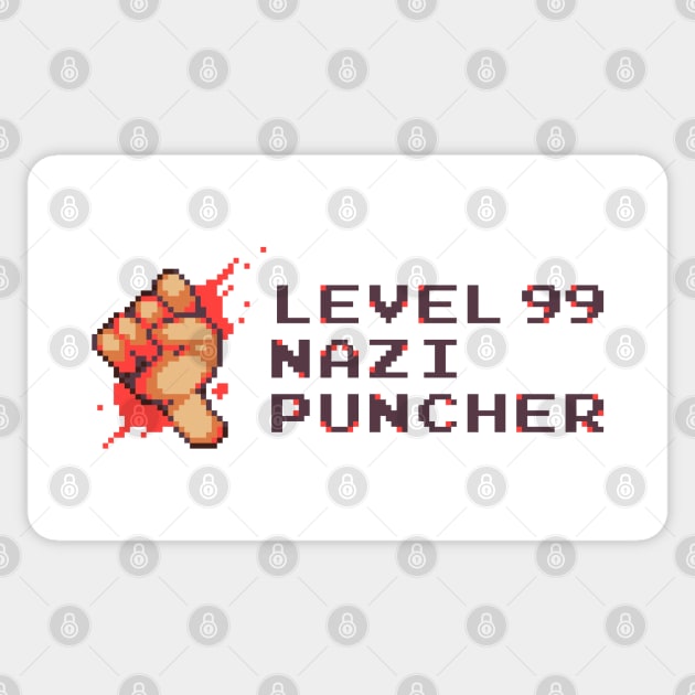 level 99 nazi puncher Sticker by abakkus